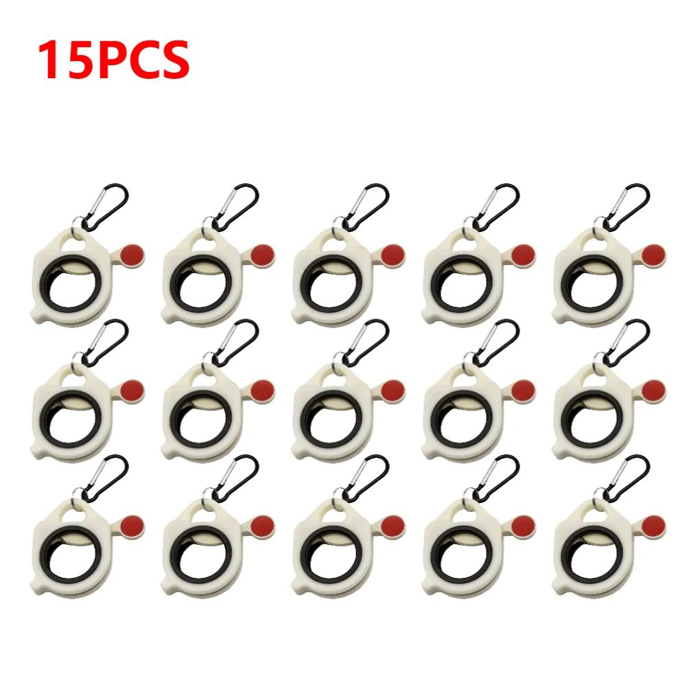 30/15/1 шт. Флуоресцентный органайзер для кабельных стяжек, ремешок для кабелей, держатель для хранения, портативный, сверхпрочный, инструмент для хранения кабельных стяжек на молнии для наружного использования