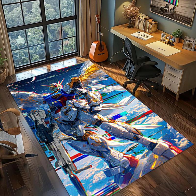 Gundam Large Non Slip Rug Washable Area Carpet Bedroom Gamer Home Decor