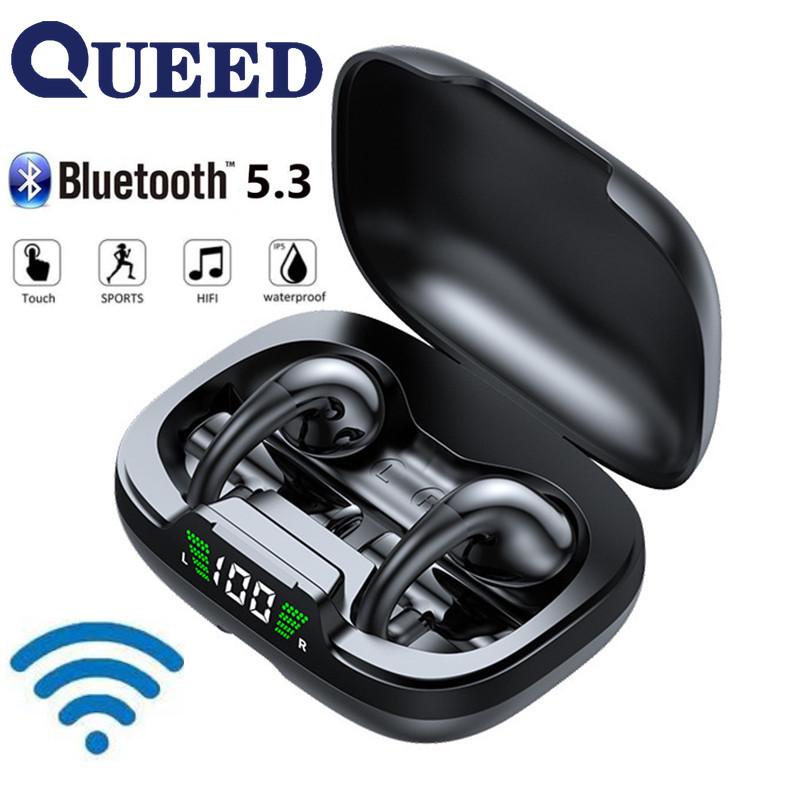 Новая беспроводная Bluetooth-гарнитура TWS Tws Twarm Black Безтехнологичная технология Безболезненные спортивные беспроводные Bluetooth-наушники для занятий спортом