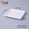 Wuhe White Melamine Square Plate