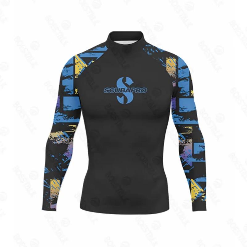 Mens Lightweight Quick-Dry Rash Guard UV Protection Swimwear Surfing Diving Beach Water Sports Summer