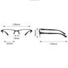 PC Resin Reading Glasses Black+Blue UV Shades Sunglasses Photochromic Myopia Glasses  Readers