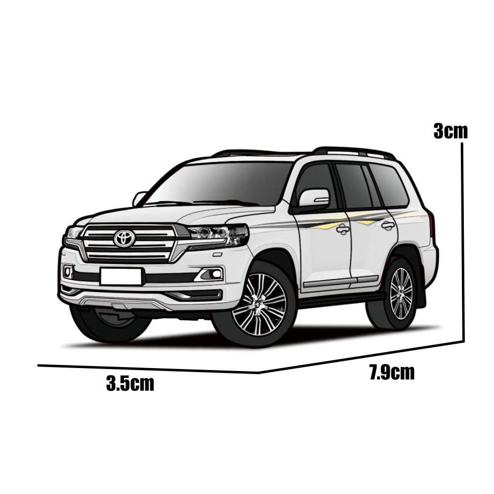 1/64 TOYOTA Land Cruiser LC200, миниатюрная модель JKM 1/64, игрушечный внедорожник премиум-класса, бесплатные колеса, литой под давлением сплав, коллекция, подарок