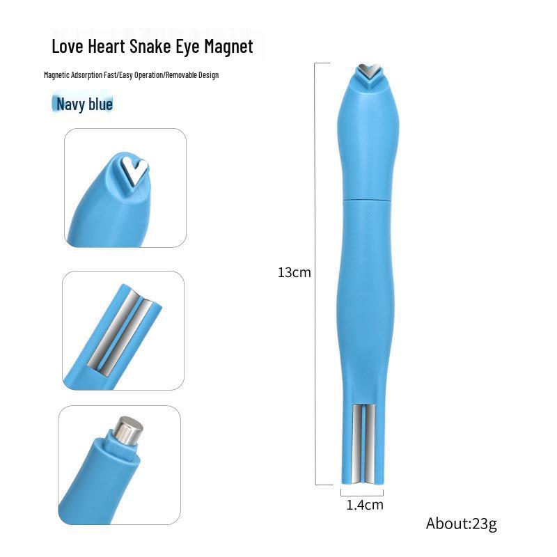 Магнит Мультифункциональный Сердце Змеиный Принт Кошачий Глаз для Маникюра - Съемный и в Коробке
