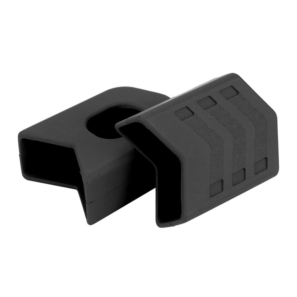 1 Piar Silicone Bicycle Crank Protection Sleeve Arm Protector Bike Accessory (Black)