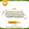 Экологичные одноразовые коробки для еды из кукурузного крахмала с 6 отделениями (200 комплектов)