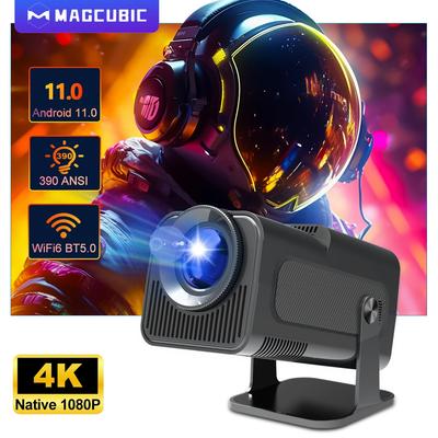 Magcubic 4K Android 11 проектор Native 1080P 390ANSI HY320 Dual Wifi6 BT5.0 1920*1080P кинотеатр портативный проектор обновленный HY300