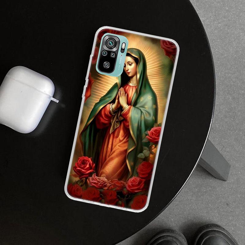 Чехол для телефона с изображением Девы Гваделупской для Xiaomi Redmi Note 15 14 13 12 11 Pro Plus 14S 12S 11S 11T 11E 10S 10 Индивидуальный Фу