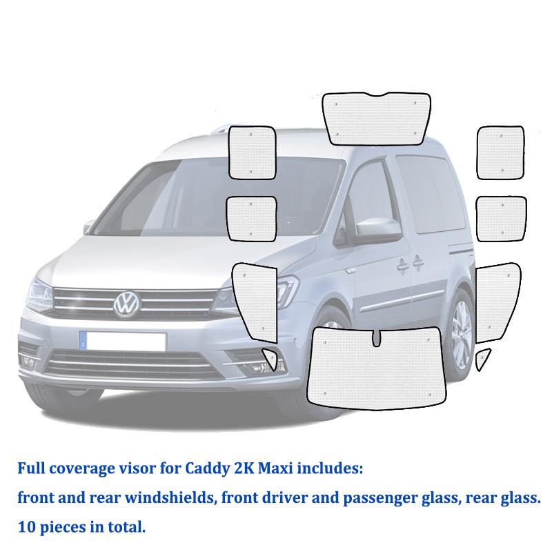 Для Volkswagen VW Caddy Mk2 Maxi 2003 ~ солнцезащитные козырьки с полным покрытием Shuttle California автомобильные аксессуары авто козырек лобового стекла 2007