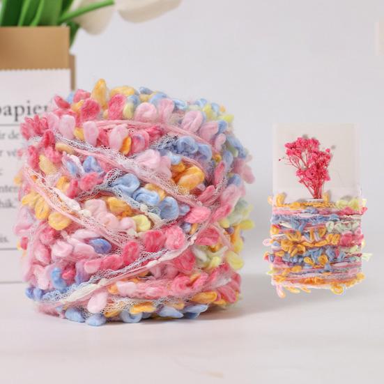 Пряжа для художественного плетения, пряжа ручной работы, цветная пряжа для рукоделия, для ювелирных изделий