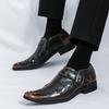 Men Formal Shoes with Black Brown Side Buckles Designed By Business Office Designers Fashionable Loafers Sizes 38-46 Men Shoes