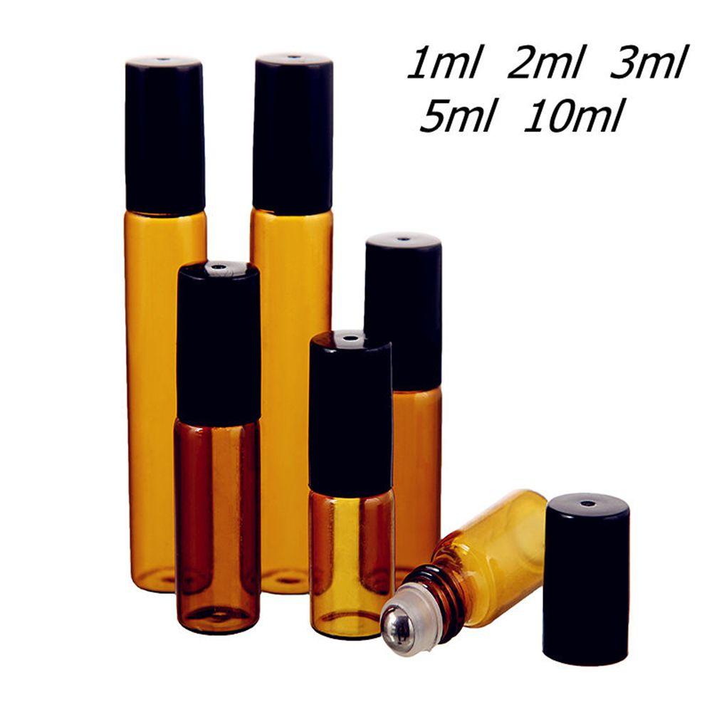 Hot Sale Portable Home&Living Perfume Roller Ball Empty Essential Oil Bottle Amber Container