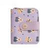 Bear Pattern Print Ladies Wallet Card Case Made Of Pu With Antitheft Features For Women