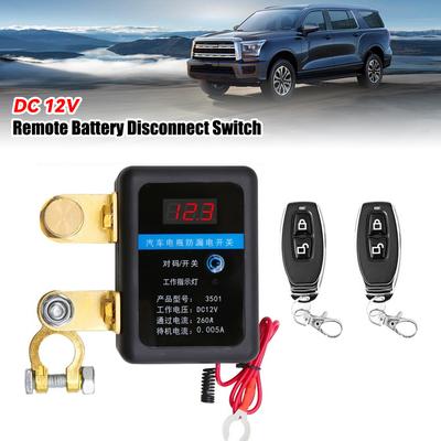 DC 12V Remote Battery 260A Автоматический выключатель питания Выключатель отключения Выключатель дистанционного отключения аккумулятора для автомобиля внедорожника