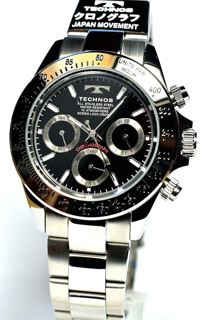 TECHNOS Часы-хронограф TSM401SB, водостойкие до 10 АТМ,