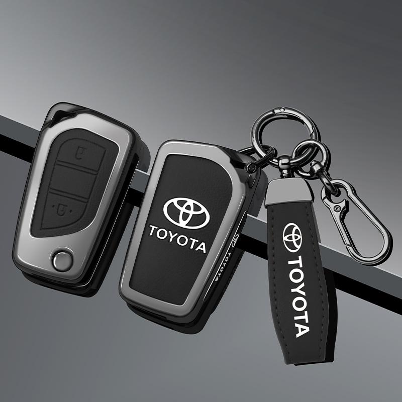 VKAE4 Zinc Alloy Car Remote Key Cover Case for Toyota Yaris Rav4 Highlander Auris Avensis Aygo Scion TC IM 2015 2016 Auto Accessories