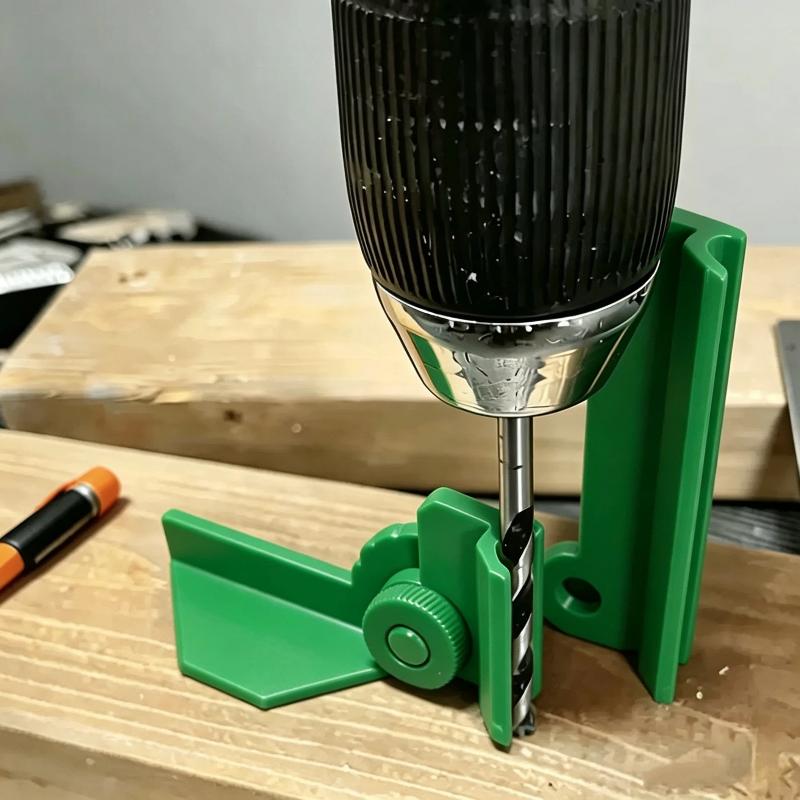 Drill Guide Jig 5 Angle Adjustable 3D Printing Precision Positioning Easy Use DIY Tool for Small Woodworking Projects Repair