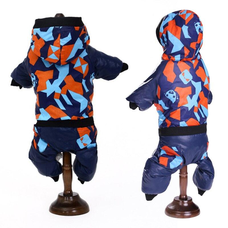 Warm Clothes for Small Dog Jumpsuit Camouflage Winter Dog Hoodies Pet Clothes Waterproof Hooded Dog Jacket Padded Puppy Chihuahua Outfit