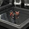 Color Series Butterfly Open Ring Premium Sense Delicate Sweet And Cool Spice Girl Ring Cold Wind Accessories