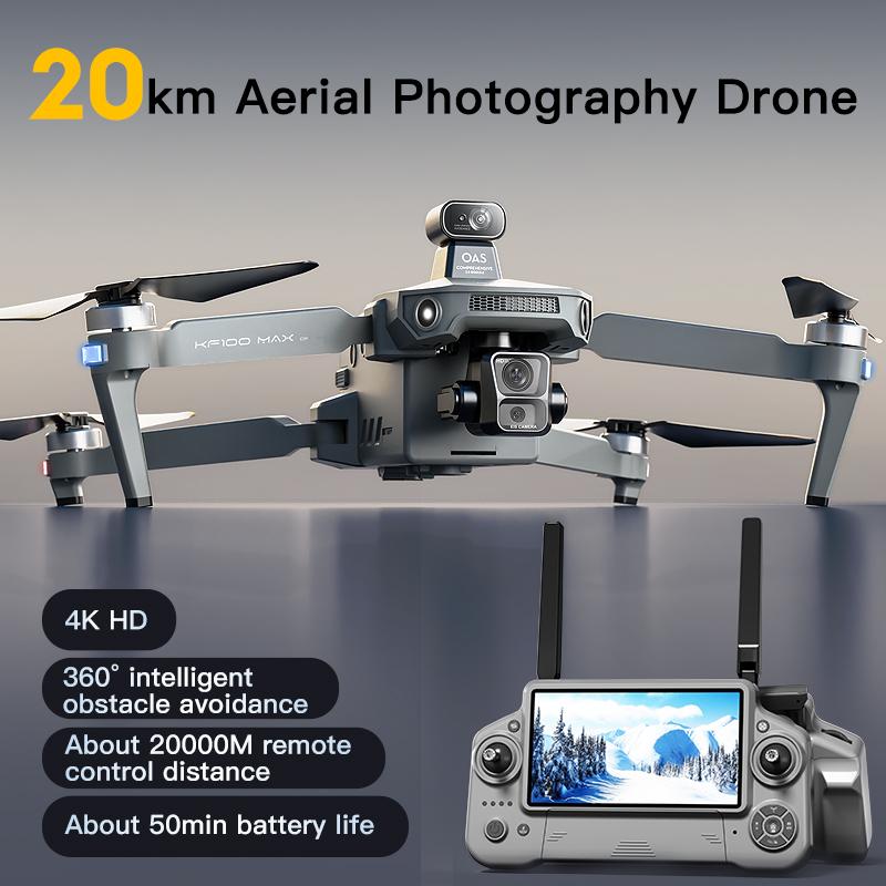 2025 NEW KF100/KF100 MAX GPS Drone With Screen 8K HD Camera 3-axis Gimbal Obstacle Avoidance Brushless Aerial Photography Drone