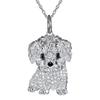 Exquisite Maltese Dog Pendant Necklace Cute Aesthetic Neck Accessories Collar Chain  Unisex