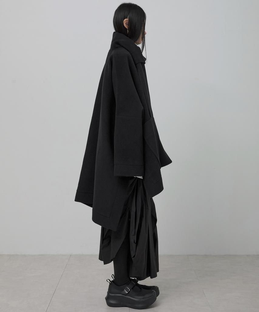 Flareup Wool Muffler Coat (Fl-051_Black)