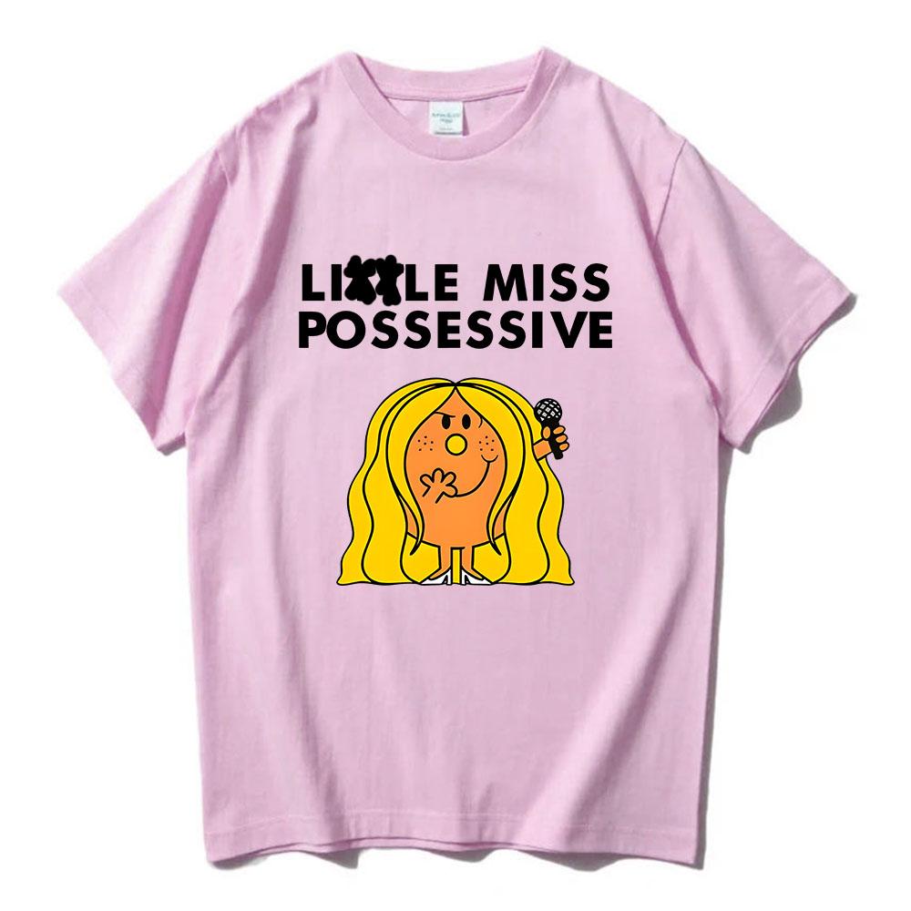 Тейт МакРей Певица Графические футболки Miss Possessive World Tour 2025 Футболка Хлопок Высокое качество Мужская футболка Унисекс Уличная одежда Мужской топ