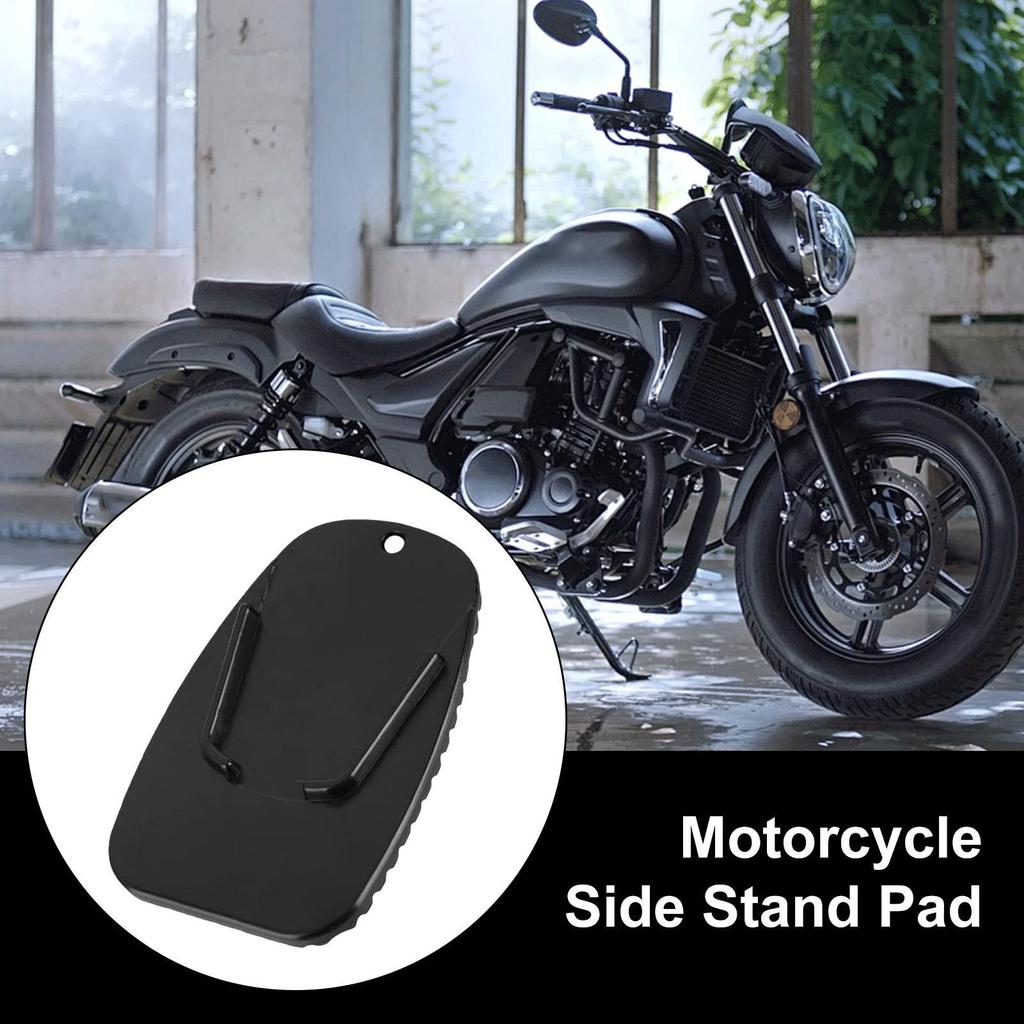 Motorcycle Kickstand Pad Kickstand Support Plate 2 Pieces Anti Sinking Coaster Motorbike Parking Accessory For Garage Road