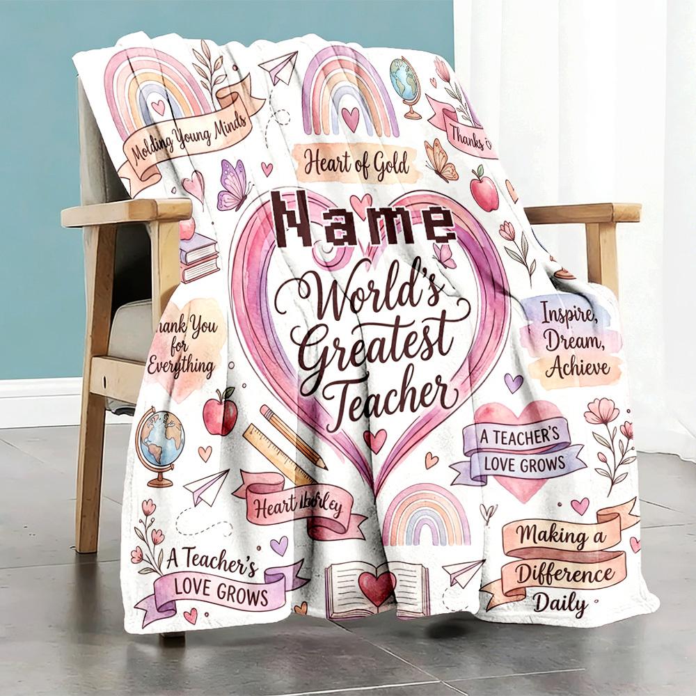 Ballet Dancer Painting Customize Your Name Blankets Comfortable Soft Lightweight Allseason Multipurpose Blanket For Picnics Sofas Offices Beds Living
