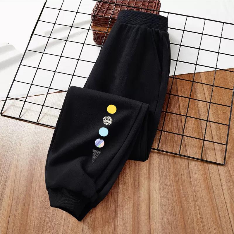 Children Fashion Trousers Autumn Cotton Long Pants Boys Girl Brand Clothing School Outdoor Sweatpants