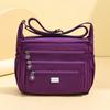 Large Capacity Water-Repellent Nylon Bag Women's Shoulder Crossbody Bag Multi-Pocket Middle-Aged Mother Bag