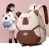 Capybara Playful Character School Backpack For Toddlers And Kids In Various Options Color