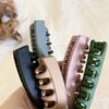 Fashion Gift Barrettes Hairpins Solid Color Hair Claws Ponytail Holder Hair Clips Banana Clip