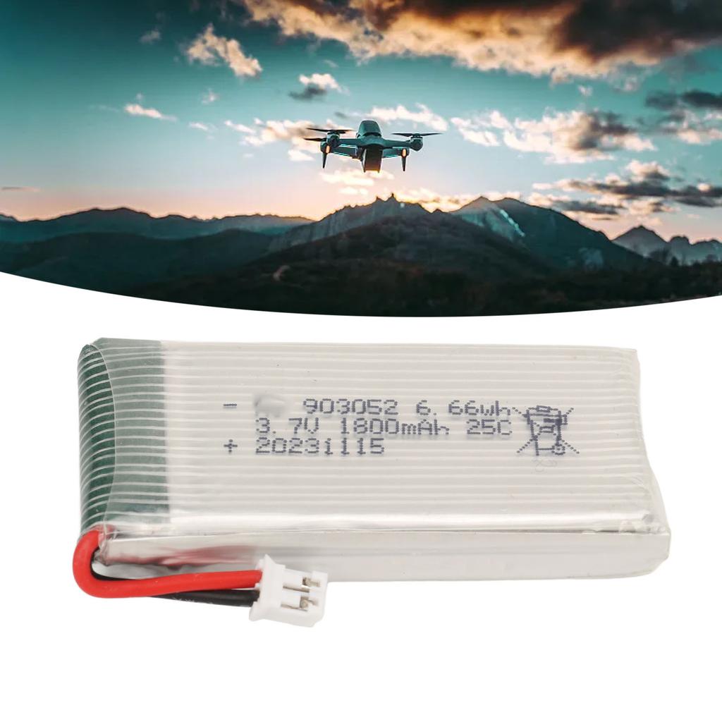 903052 Drone Lithium Battery 3.7V 1800mAh 25C High Speed with PH2.0 Plug Drone Li Polymer Battery Fo