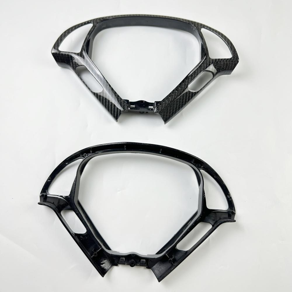 Customized for Infiniti G37 EX37 Q40 G25 EX35 2010-2018 Carbon Fiber Car Steering Wheel Cover Trim
