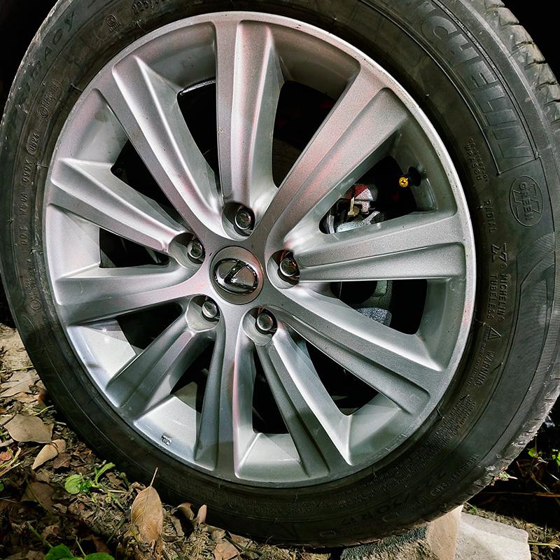 cssvbn1 4Pcs Car Hub Cap Wheel Center Cover Decoration Accessories For Lexus F-SPORT ES RX NX LS UX LM LX GX LC RZ IS CT GS RC HS SC TX