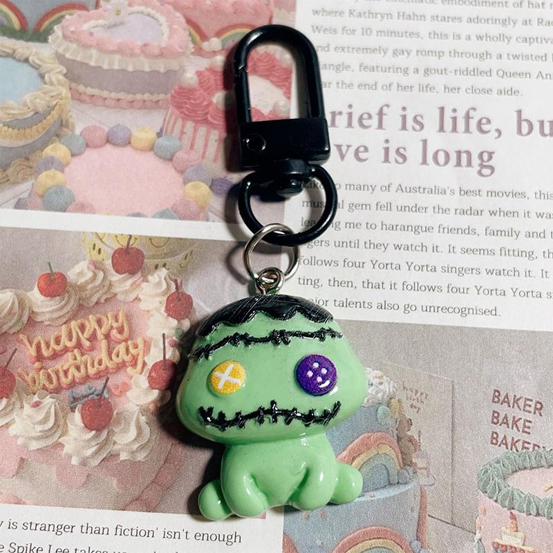 Брелок на Хэллоуин из мультфильма, милый тыквенный автомобильный брелок, сумка для наушников, подвеска, украшение, пара, друзья, подарки