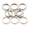 Musiclily Pro M12x0.75 Jack Nuts for Metric Guitar/Bass Cylinder Jacks, Nickel (Pack of 10)