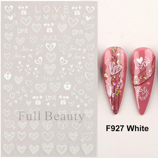 Nail Sticker 3D Liner Dark Butterfly Skull Flower Transfer Beautiful Decals Decoration Nail Art Accessories DIY Design