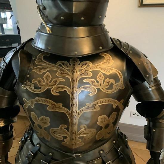 Средневековые доспехи Антона Принца-Курфюрста Кристиана Косплей Костюм на Хэллоуин Декор