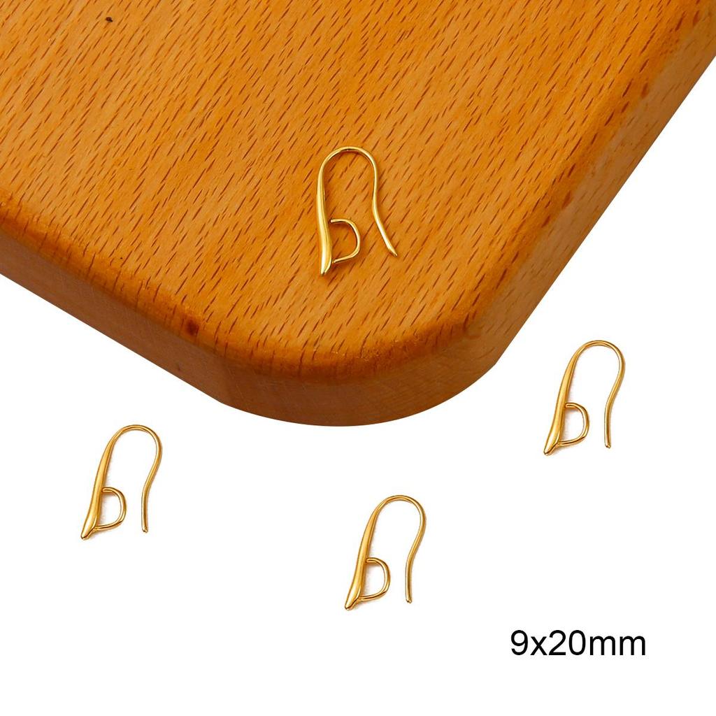 Позолоченные медные французские серьги-крючки, застежки, провода для ушей, аксессуары для изготовления ювелирных изделий своими руками