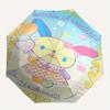 Sanrio Characters,Usahana Automatic Folding Umbrella Simple 8 Rib Design, Bright Cartoon Pattern, Durable Iron Frame, Suitable For Travel, O