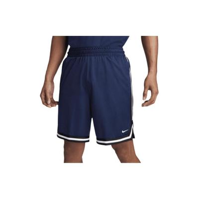 Баскетбольные шорты Dri-FIT 8 с эластичным принтом логотипа бренда, средней посадки, прямого кроя, повседневные мужские шорты, темно-синие FN2651-410