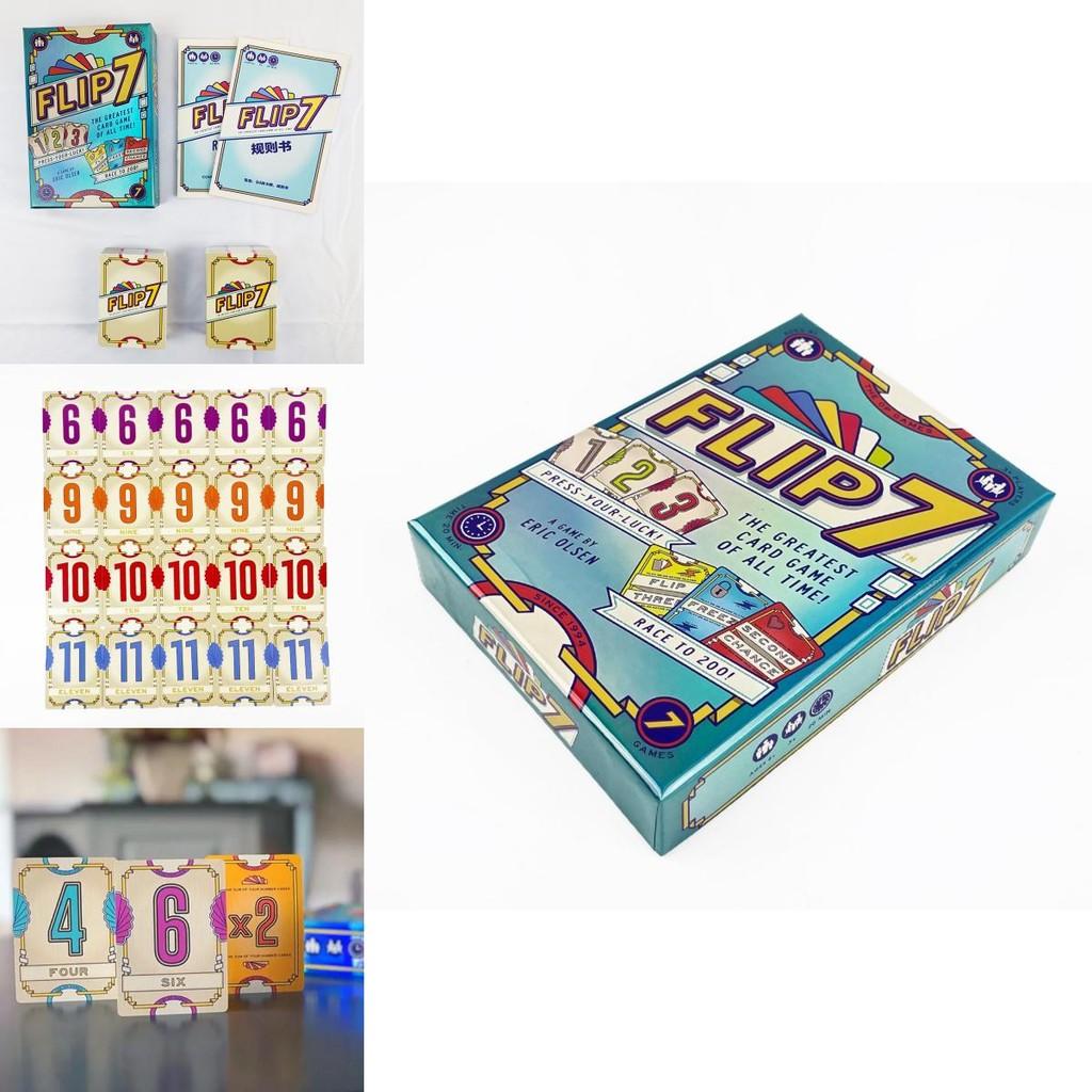 Карточная игра Flip7 для вечеринок с образовательными и интерактивными функциями для семьи и друзей