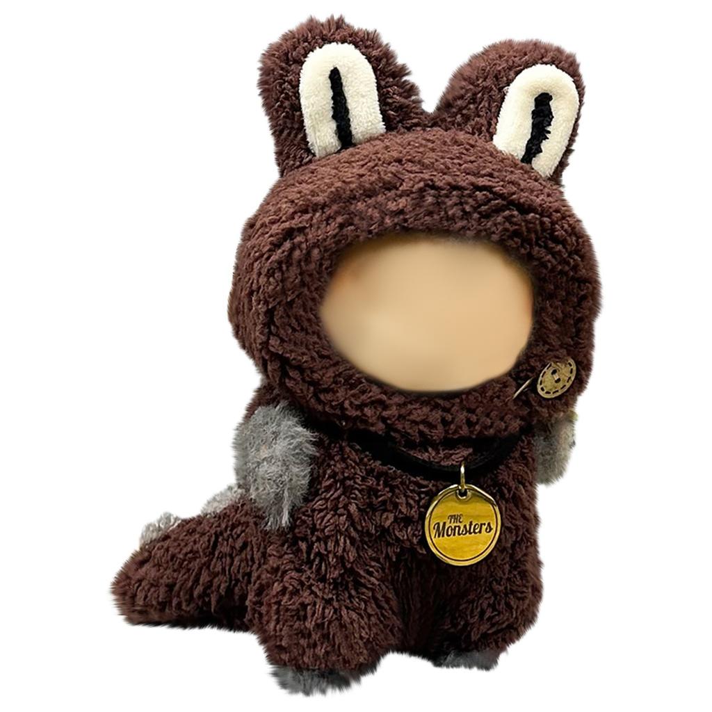 Doll Clothes Set 17cm Doll Accessories Love Heart Top Scarf Hat No Dolls