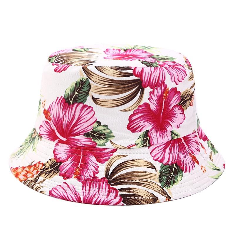 Fisherman's Hat Women's Printed Double-sided Sun Hat Summer Outdoor Travel Foldable Basin Hat