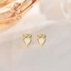 Bow Love Earrings Are Small and Exquisite, Light Luxury High-end Earrings Are Simple and Niche