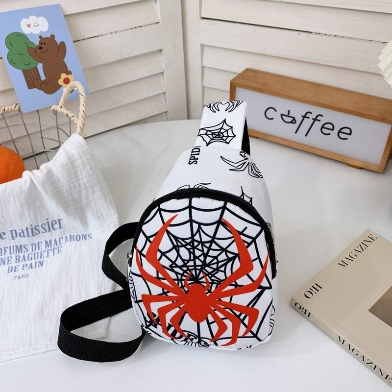 Детская школьная сумка через плечо с мультяшным рисунком динозавра, единорога, паука