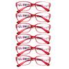 6pcs Reading Glasses Women Printed Reading Glasses Anti Blue Light Eyeglasses Unisex Red Glasses Men
