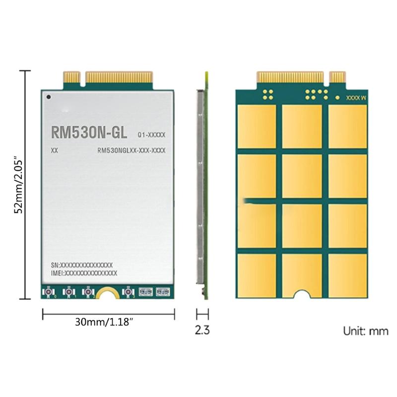 RM530N-GL IoT Module Sub6GHz & mmWave 5G Global Module High Speed for Stable Data Transfer and Low Latency Connection